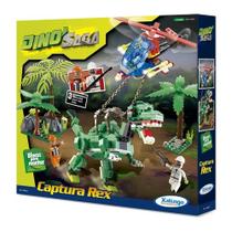 Jogo Bloco De Montar Dino Saga Captura Rex Jogo Bloco De Montar Dino Saga Captura Rex