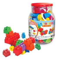 Jogo Bloco Montar Bebê Brinquedos Pote 27 Peça Educativo Jogo Bloco Montar Bebê Brinquedos Pote 27 Peça Educativo