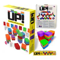 Jogo Blocos De Montar Up Combine Empilhe 75 Peças