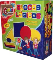 Jogo Blocos Lógicos Infantil Madeira 48 Peças - CIABRINK