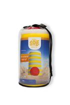 Jogo Bocha Tejo de Praia Discos Resistentes Grandes 11x1,5cm 88g Amarelo e Branco