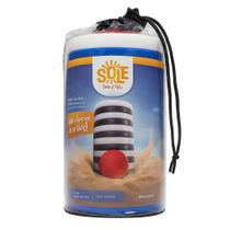 Jogo Bocha Tejo de Praia Discos Resistentes Grandes 11x1,5cm 88g Azul e Branco