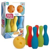 Jogo Boliche Infantil Para Crianças Brinquedo em Vinil Macio - Cometa Brinquedos