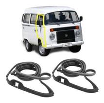 Jogo Borracha Da Porta Dianteira Kombi Nova Carat 1998/2013