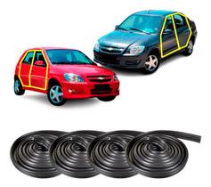 Jogo Borracha Vedação Porta Celta E Prisma 4 Portas