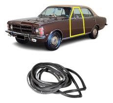 Jogo Borracha Vedação Porta Dianteira Opala 4 Portas Todos