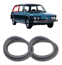 Jogo Borracha Vidro Lateral Traseiro Fixo Brasilia Sem Friso