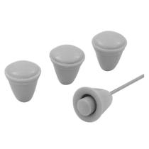 Jogo Botões Painel Cor Cinza VW Fusca Até 1970 Karmann Ghia