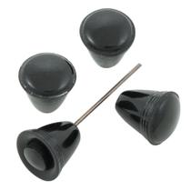 Jogo Botões Painel Cor Preto VW Fusca Até 1970 Karmann Ghia