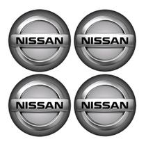 Jogo Bottom/ Emblema Para Calota Nissan 48Mm Degrade 4...