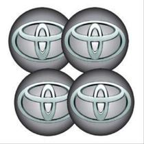 Jogo BOTTOM/ Emblema para Calota Toyota 51MM Degrade 4 Pecas Resinado - Marcon