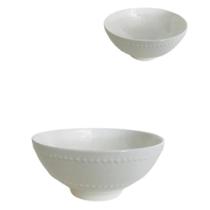 Jogo Bowls Porcelana New Bone Pearl 15x7cm 6un Lyor