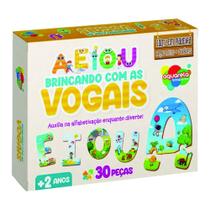 Jogo brincando com as vogais mad. 20 pçs ref 167