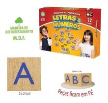 Jogo Brincando De Aprender C/ Letras E Números 72 Peças - PAIS E FILHOS Jogo Brincando De Aprender C/ Letras E Números 72 Peças - PAIS E FILHOS