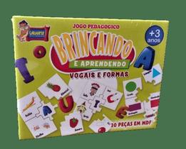 Jogo Brincando de Aprender Vogais e Formas 4178 - Uriarte
