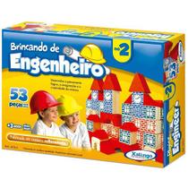 Jogo Brincando de Engenheiro 2 53 Peças Xalingo 5276.5