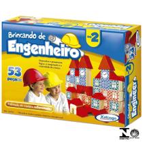 Jogo Brincando De Engenheiro N2 53 Peças 5276.5 Xalingo