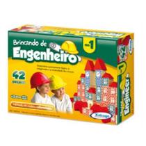 Jogo Brincando de Engenheiro nº 1 Xalingo - 42 Peças