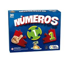 Jogo brincar de aprender numeros 30 pcs - escolar - Pais & Filhos