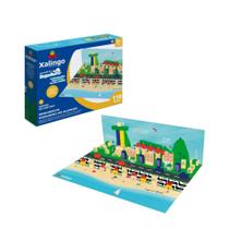 Jogo Brinquedo Brincando de Engenheiro Rio de Janeiro Monta e Desmonta 110 Peças em MDF Xalingo - 54654