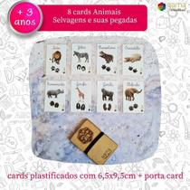 Jogo Brinquedo Infantil Cards Animais Selvagens (8un)