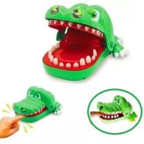 Jogo Brinquedo Mordida Do Jacaré Crocodilo Dentista Verde Jogo Classico