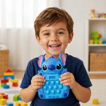 Jogo Brinquedo Pop It Stitch Educativo Gamer Infantil Com Luz Para Criança Interativo Antiestresse