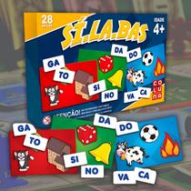 Jogo Brinquedo Sílabas Educativo Sala Escola Alfabetização Pedagógico Formação Palavras Simples Crianças Interativo Jogo Brinquedo Sílabas Educativo Sala Escola Alfabetização Pedagógico Formação Palavras Simples Crianças Interativo