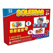 Jogo Brinquedo Soletrar Educativo Sala Escola Alfabetização Pedagógico Tabuleiro Palavras Soletrando Infantil Aprender