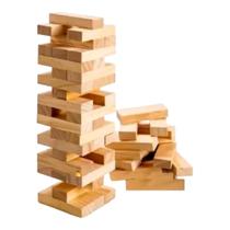 Jogo Brinquedo Torre Maluca Blocos em Madeira Equilíbrio - Coluna