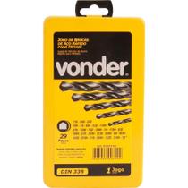 Jogo Broca Aço Rápido 1/16-1/2 Haste Paralela Din 338 Uso G