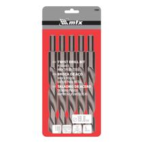 Jogo Broca Aço Rápido 19mm 5 Peças Haste 13mm Aço HSS MTX