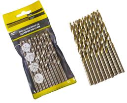 Jogo Broca Aço Rápido Para Ferro Metal Alumínio 10 Peças 5mm Jogo Broca Aço Rápido Para Ferro Metal Alumínio 10 Peças 5mm