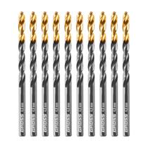 Jogo Broca Aço Rápido Titânio 4.8mm 10 Peças Gross