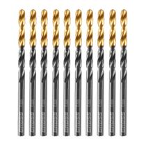 Jogo Broca Aço Rápido Titânio 4mm 10 Peças Gross Jogo Broca Aço Rápido Titânio 4mm 10 Peças Gross