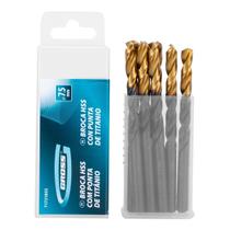 Jogo Broca Aço Rápido Titânio 7.5mm 8 Peças Gross
