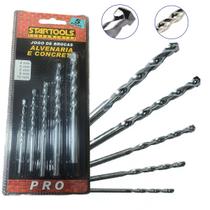 Jogo Broca Concreto e Alvenaria Videa 4-5-6-8-10mm Startools Jogo Broca Concreto e Alvenaria Videa 4-5-6-8-10mm Startools