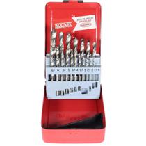 Jogo Broca Helicoidal Haste Cilíndrica 19Pcs (5,0160) Rocast Jogo Broca Helicoidal Haste Cilíndrica 19Pcs (5,0160) Rocast