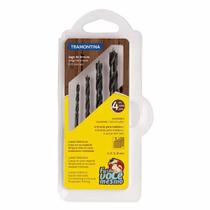 Jogo Broca Para Madeira Com 4 Peças 4/5/6/8mm Tramontina Jogo Broca Para Madeira Com 4 Peças 4/5/6/8mm Tramontina