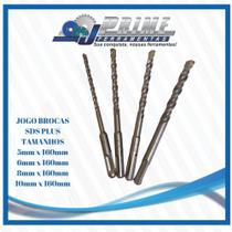 Jogo broca sds plus_concreto 4pçs