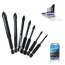 Jogo Broca Tipo Flecha para Vidro/Porcelanato 7 Peças Lotus