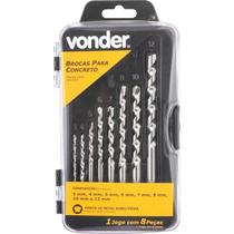 Jogo Broca Vídea 3-12mm Din 8039 Concreto Caixa Metá Vonder Jogo Broca Vídea 3-12mm Din 8039 Concreto Caixa Metá Vonder
