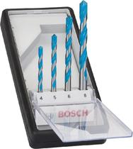 Jogo Brocas 4Pçs Multiconstrucao 4,5,6,8Mm Bosch