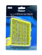 Jogo brocas aco rapido com 6 pecas western ref. 1506