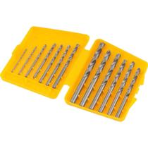 Jogo Brocas Aço Rápido DIN338 1.5mm A 6.5mm 13 Peças Vonder