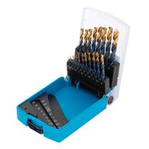 Jogo Brocas Aço Rápido Hss 1 A 10mm 19 Pçs Com Estojo Para Metal Gross 7232155