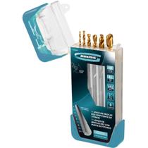 Jogo Brocas Aço Rápido Ponta Titânio 6 Peças 2-8mm 7230055 Gross