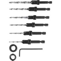 Jogo Brocas c/ Escariador 7/64'' à 1/4'' 8 pçs Vonder Jogo Brocas c/ Escariador 7/64'' à 1/4'' 8 pçs Vonder