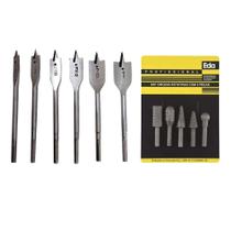 Jogo Brocas Chata Para Madeira + Jogo Lima Grozas Rotativas