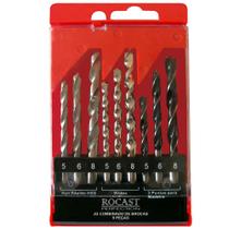 Jogo Brocas Combinado Com 9 Pçs 5.0 A 8.0 Mm